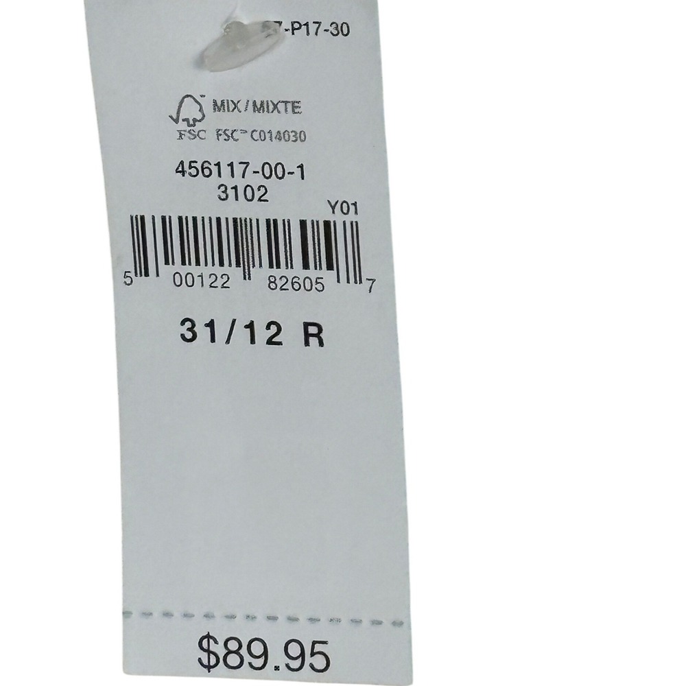 NWT Gap Women Baggy Mid Rise Wide Leg Jeans Crop Ecru Off-White Denim Sz 31 12R - Picture 6 of 15